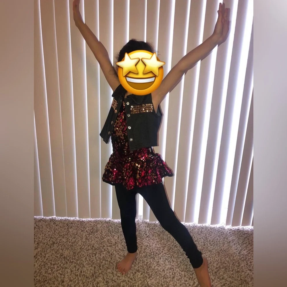Weissman Hip Hop sparkly Dance costume small